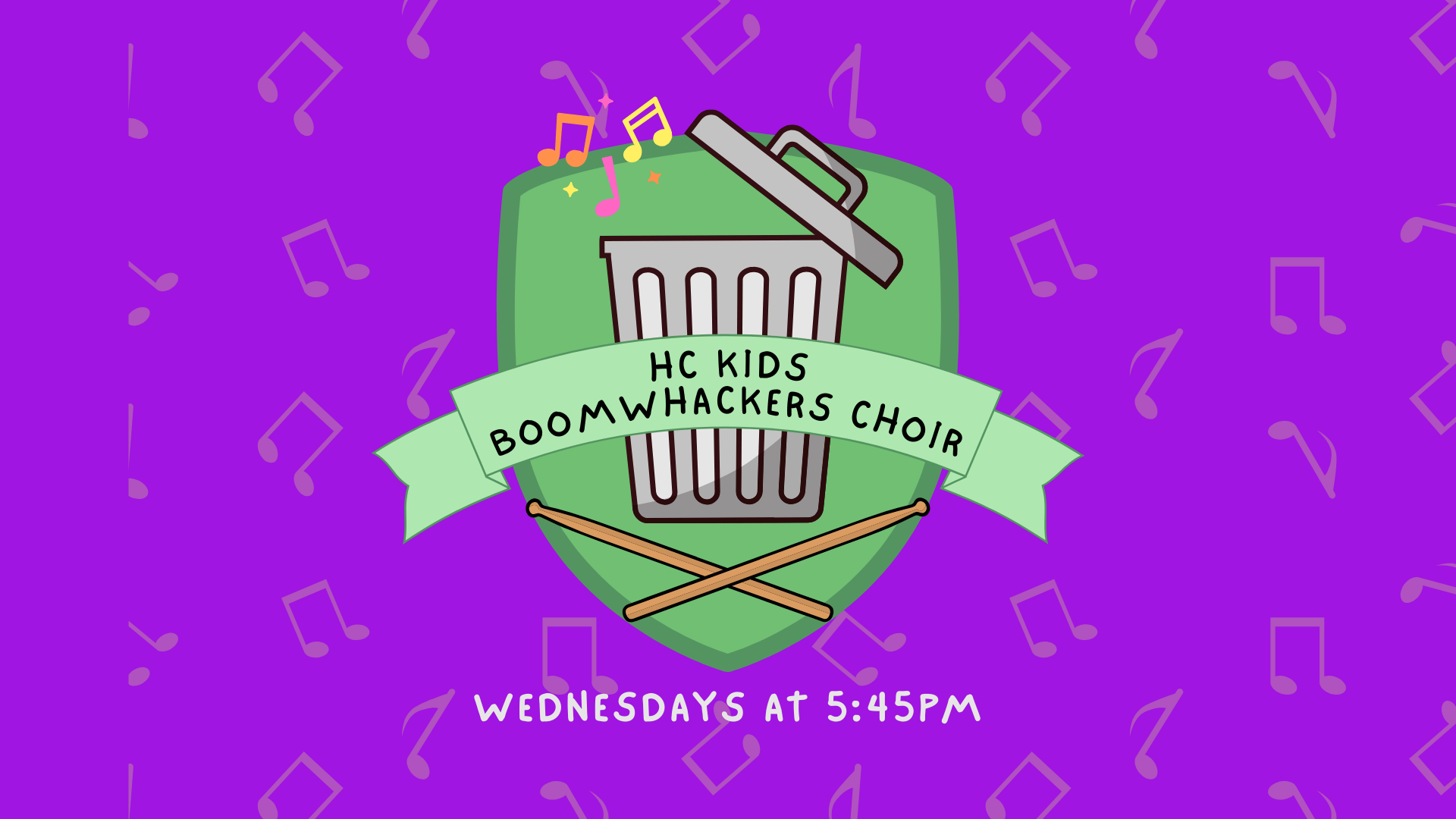 HC Kids Boomwhackers Choir - Wednesdays at 5:45pm