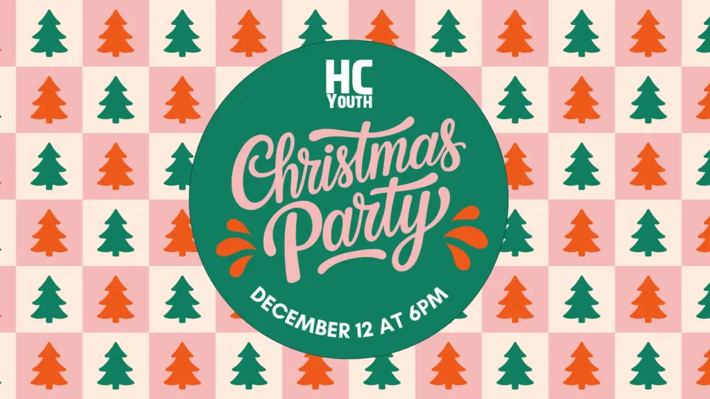 HC Youth Christmas Party December 12 at 6pm