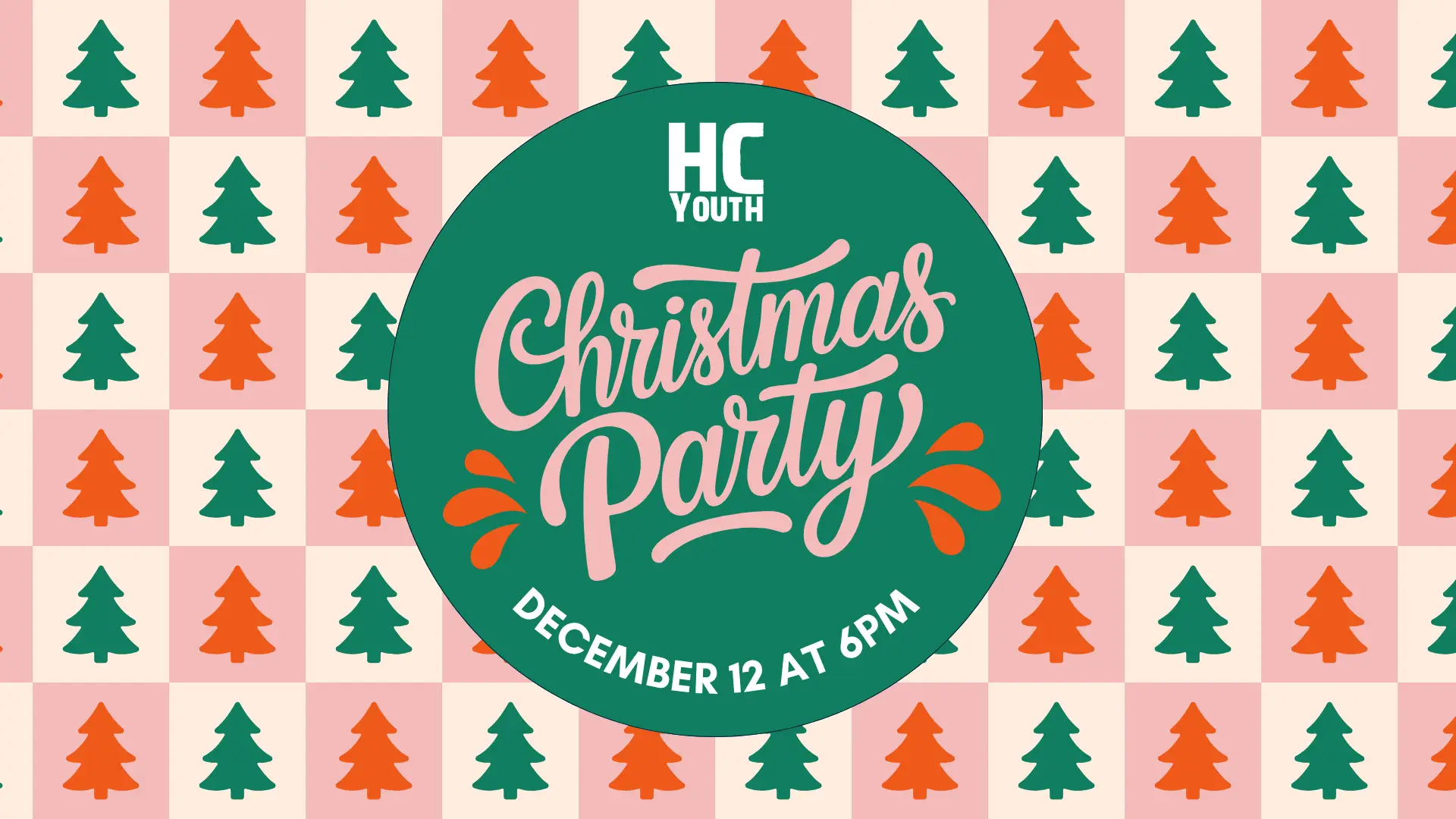 HC Youth Christmas Party December 12 at 6pm