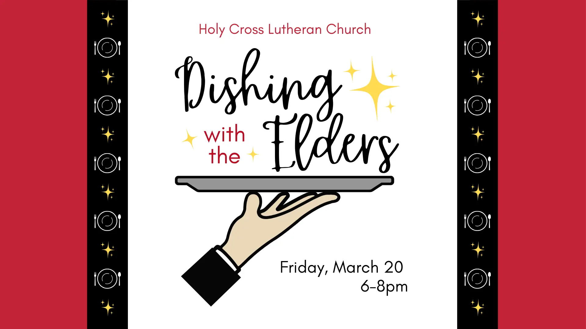 Dishing with the Elders / Friday, March 20 at 6pm